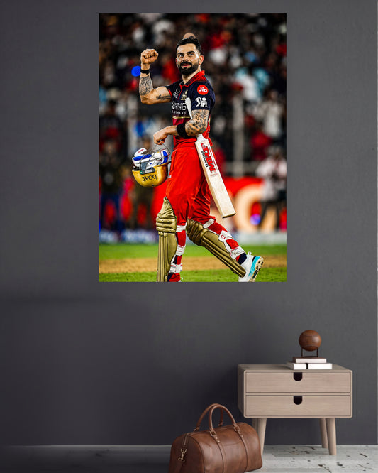 Virat Kohli | RCB Cricket Wall Poster | 1 Poster