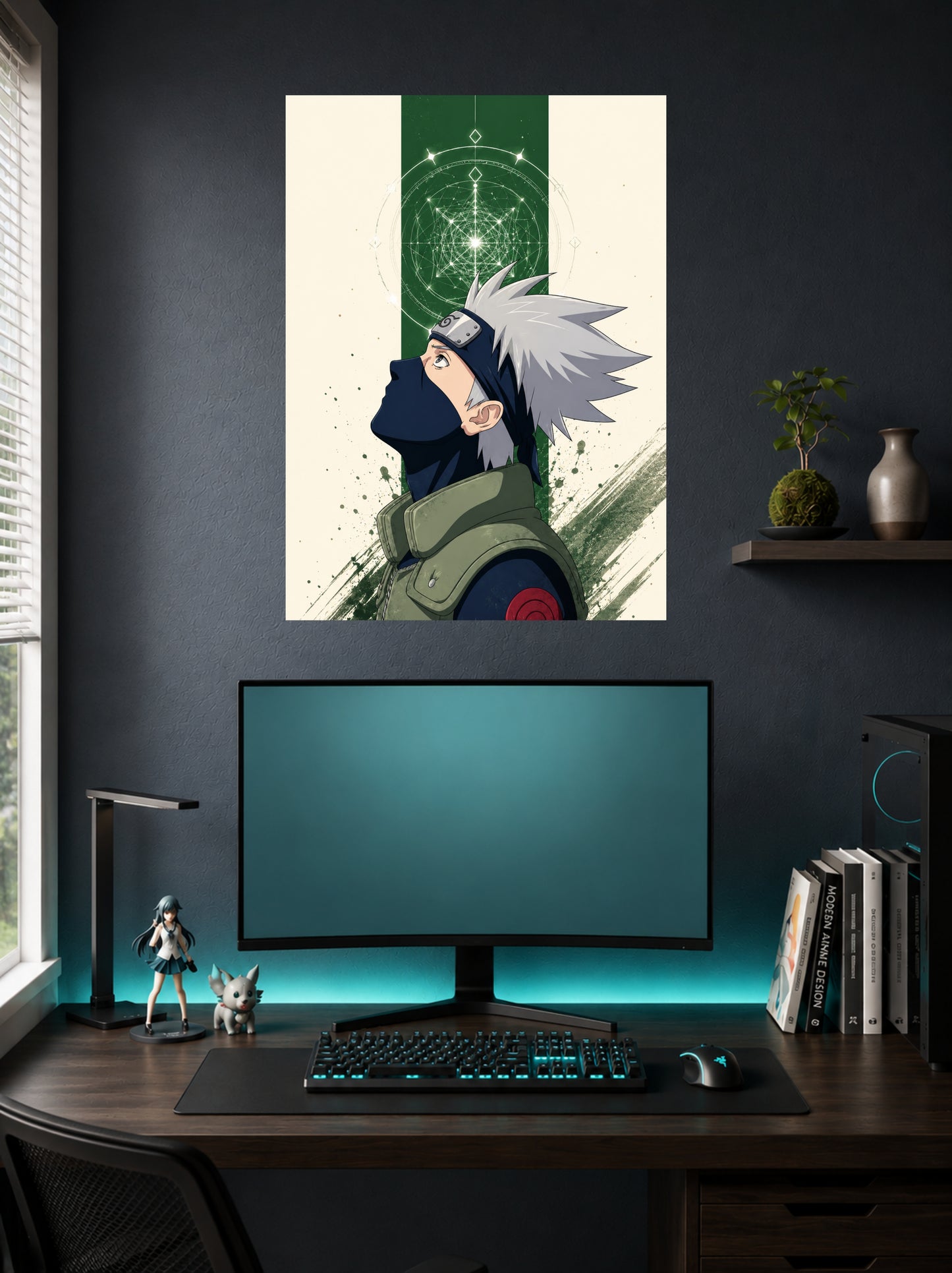 Kakashi Hatake | Naruto Minimalist Art Poster | 1 Poster