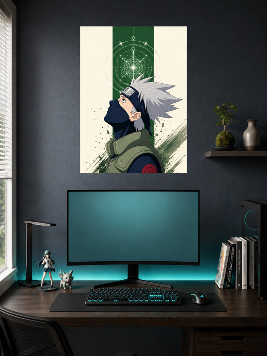 Kakashi Hatake | Naruto Minimalist Art Poster | 1 Poster