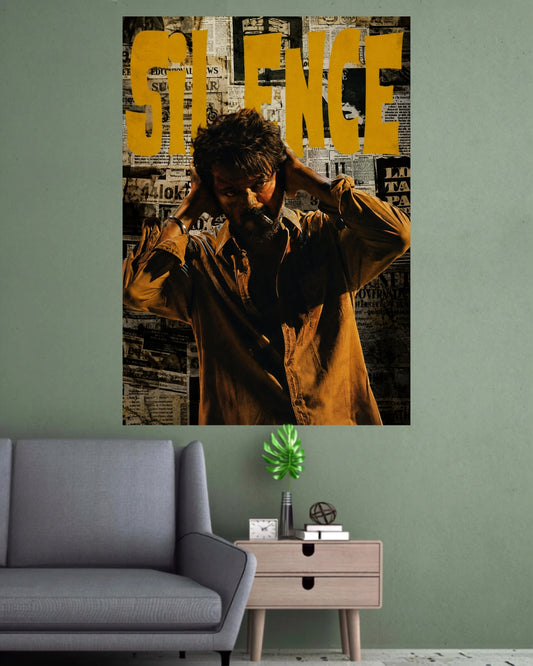 Silence | Thalapathy Vijay Cinematic Wall Poster | 1 Poster