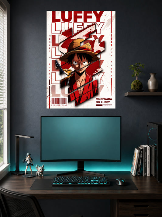 Monkey D. Luffy | One Piece Bold Typography Poster | 1 Poster