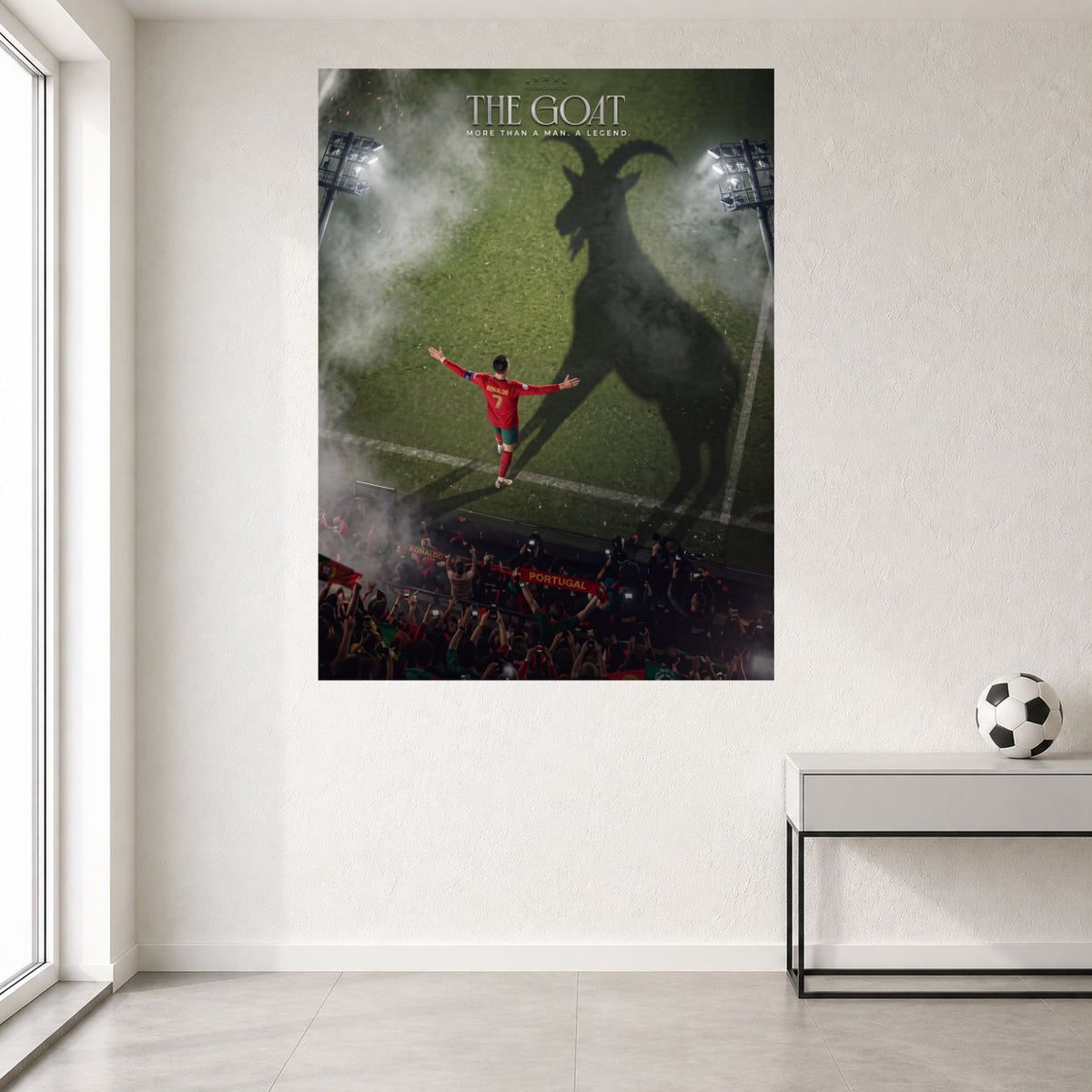 CR7 | Cristiano Ronaldo | The GOAT Wall Poster | 1 Poster