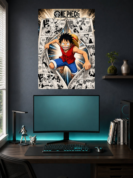 Monkey D. Luffy | One Piece Manga Style Poster | 1 Poster