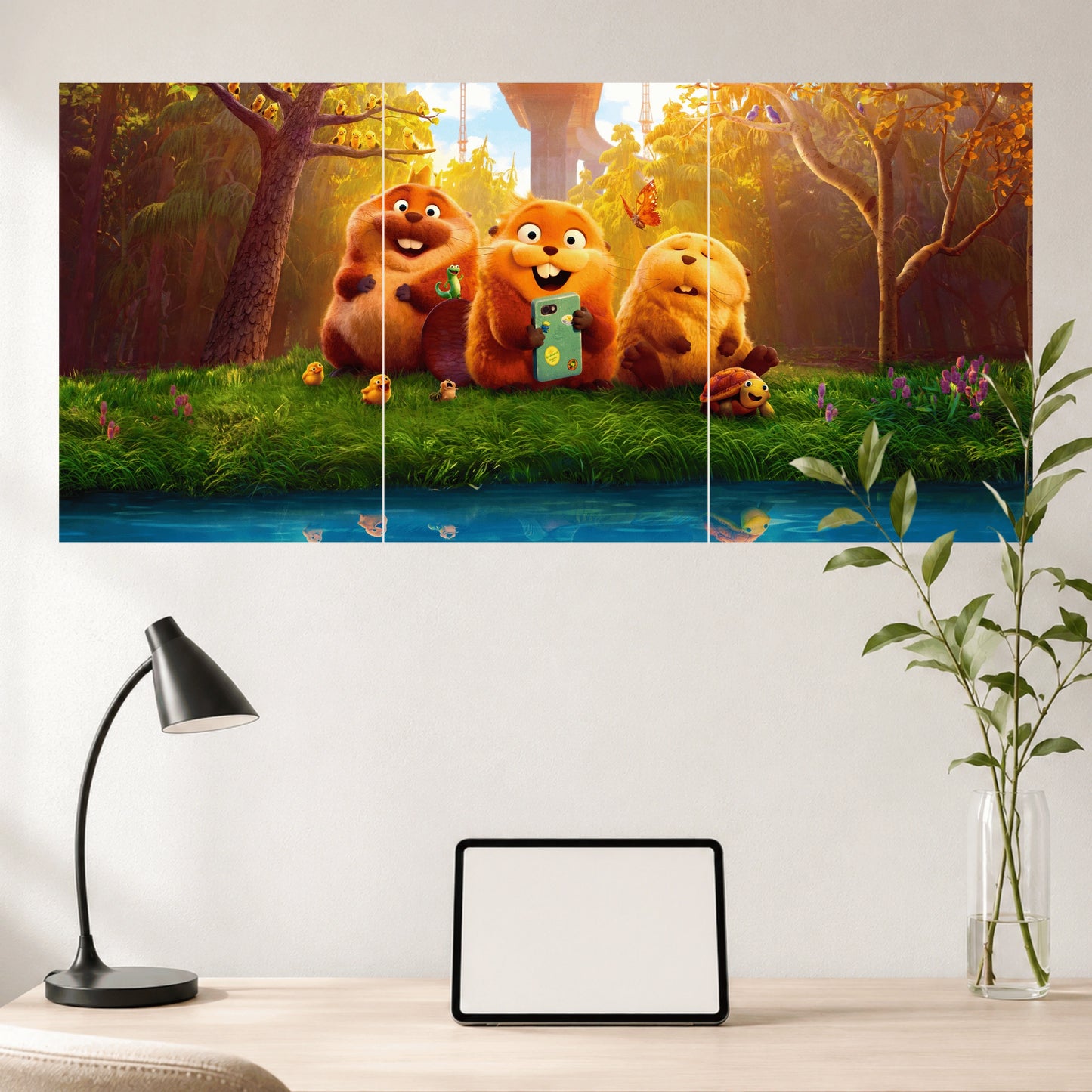 Beaver Buddies | Cartoon Wall Poster Set | 3 Posters
