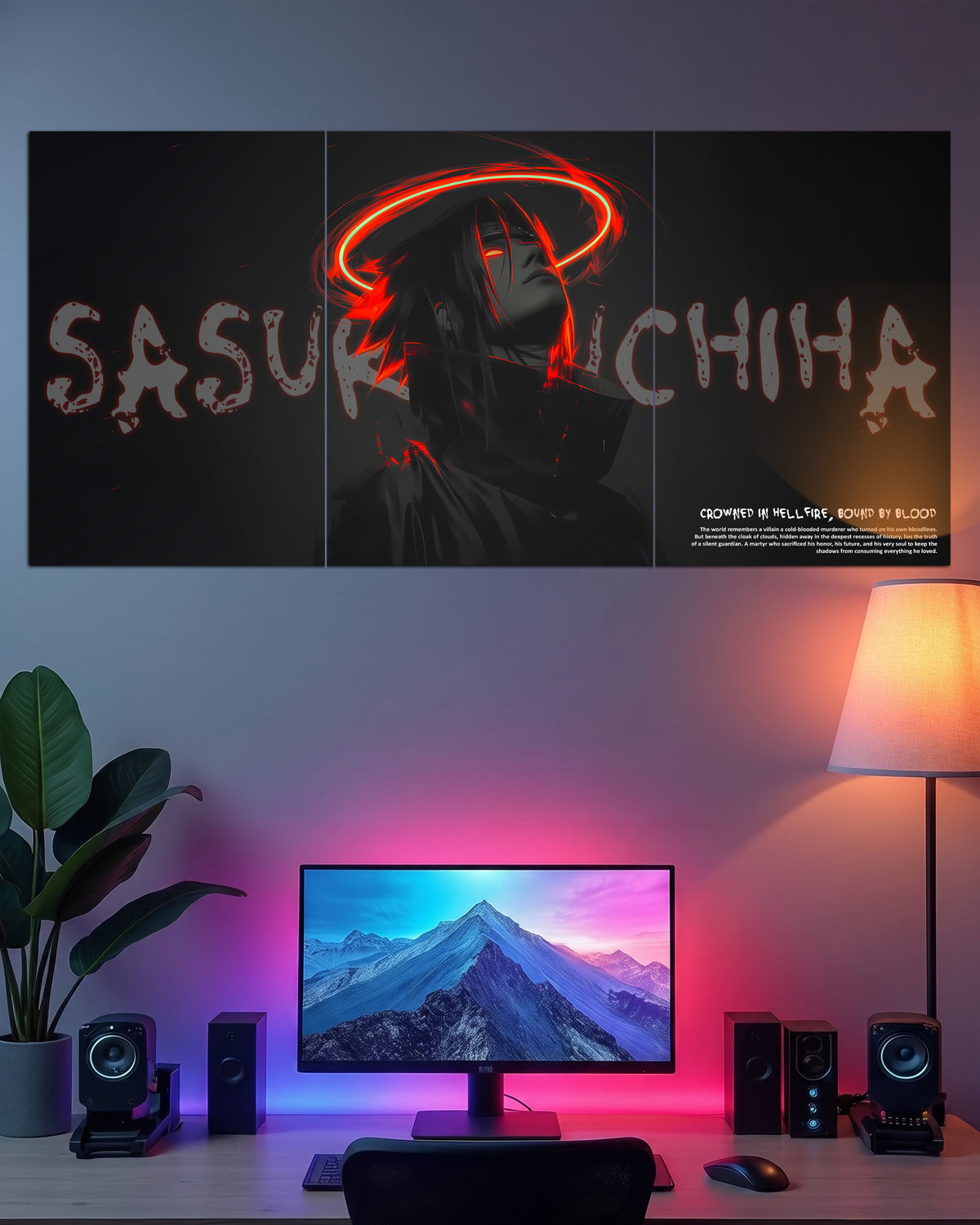 Sasuke Uchiha | Anime Wall Poster Set | 3 Posters
