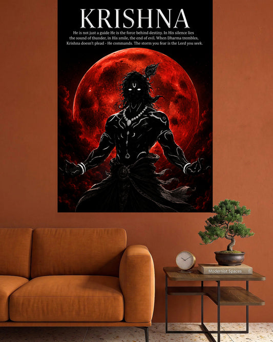 Lord Krishna | Divine Krishna Wall Poster | 1 Poster