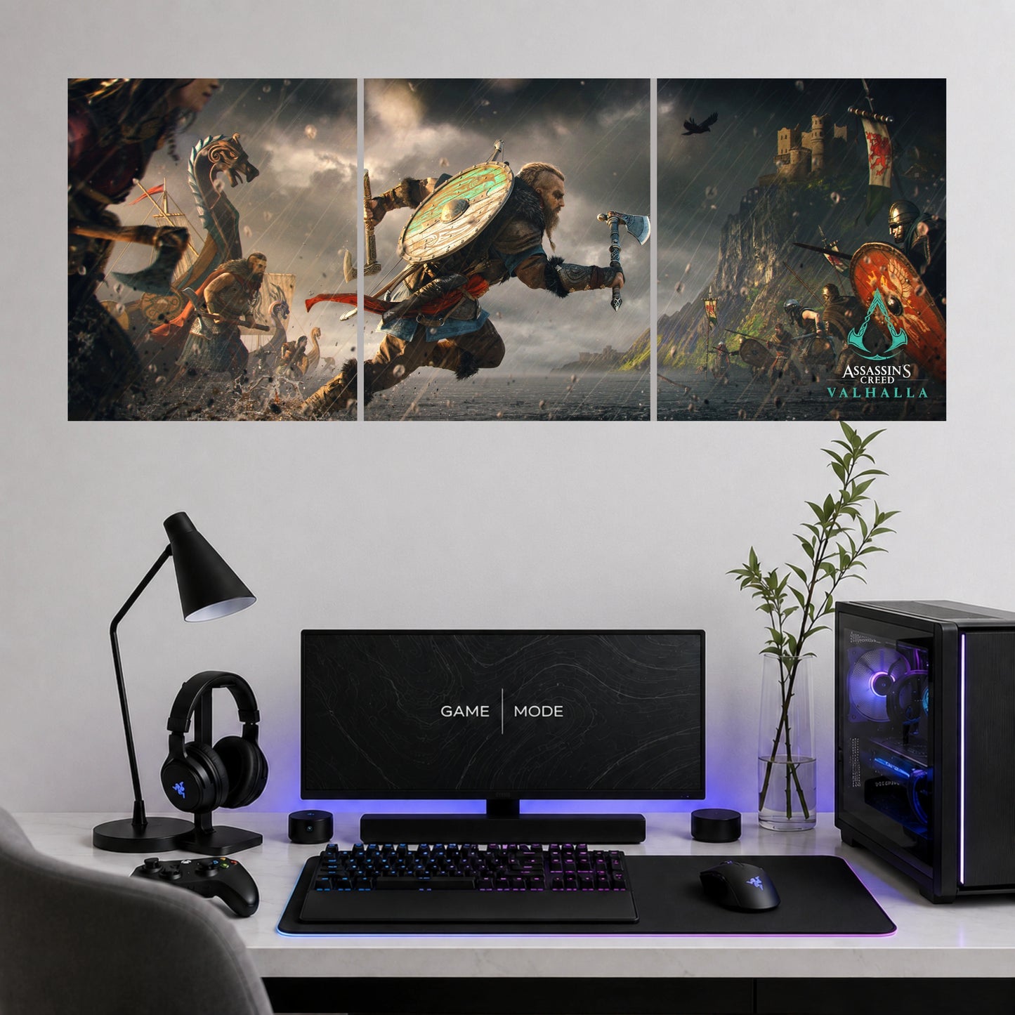 Assassin's Creed Valhalla | 3 Poster Split Wall Art