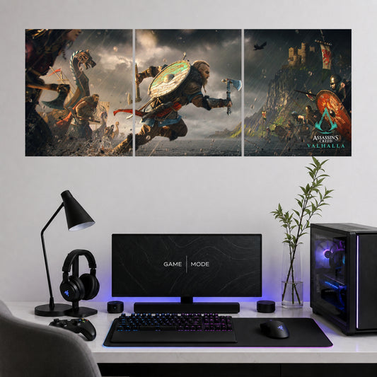 Assassin's Creed Valhalla | 3 Poster Split Wall Art