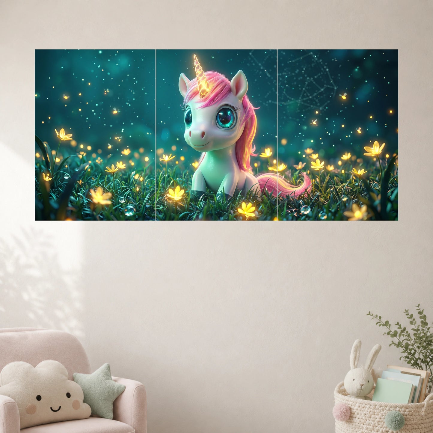 Cute Unicorn | Kids Fantasy Wall Poster | 3 Posters