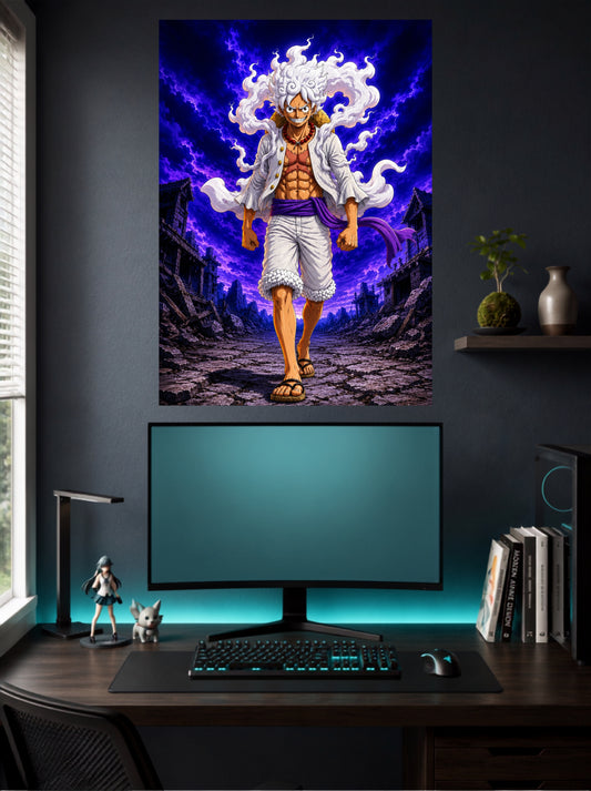 Luffy Gear 5 | One Piece Anime Power Wall Poster | 1 Poster