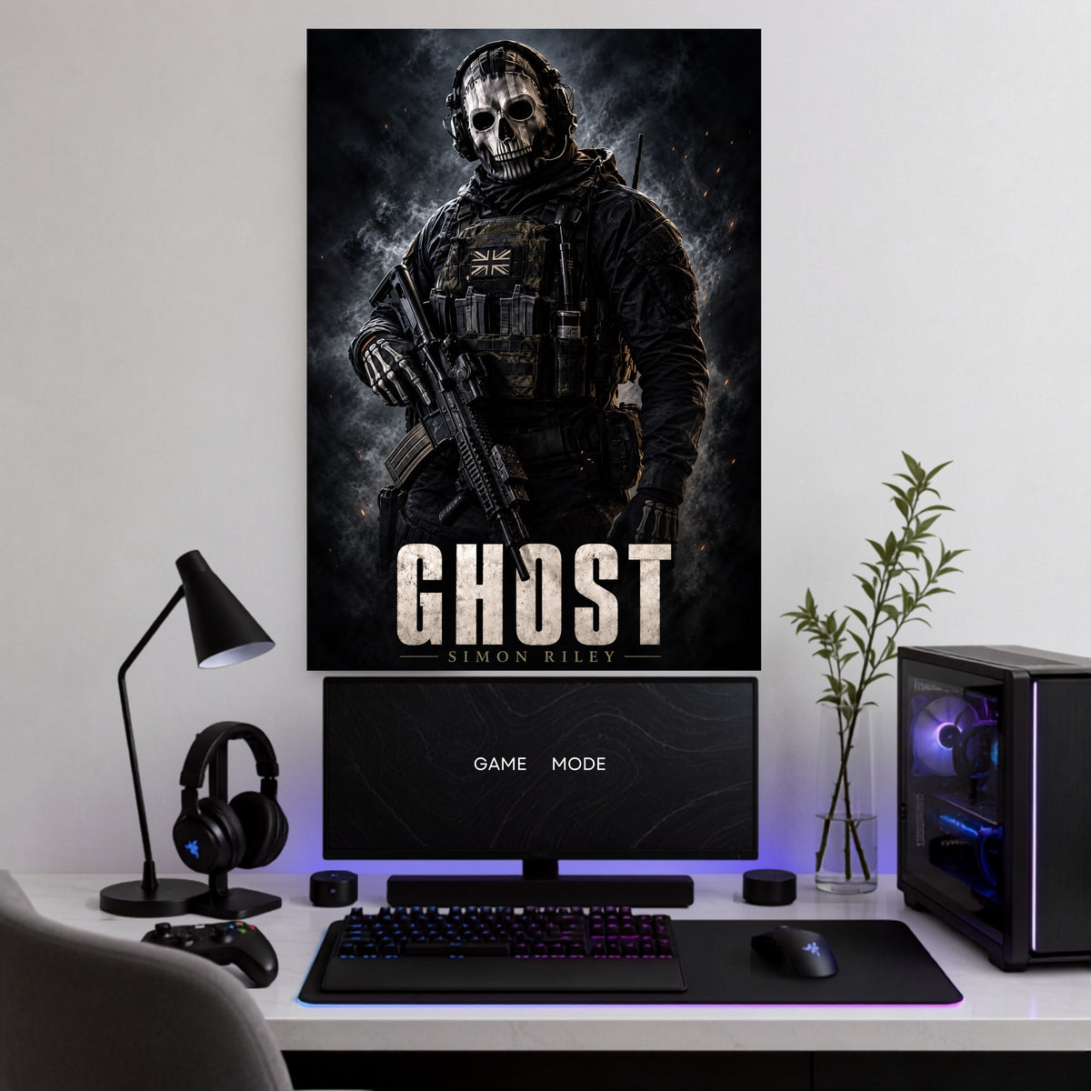 Ghost Simon Riley | Call of Duty Tactical Gaming Wall Poster | 1 Poster