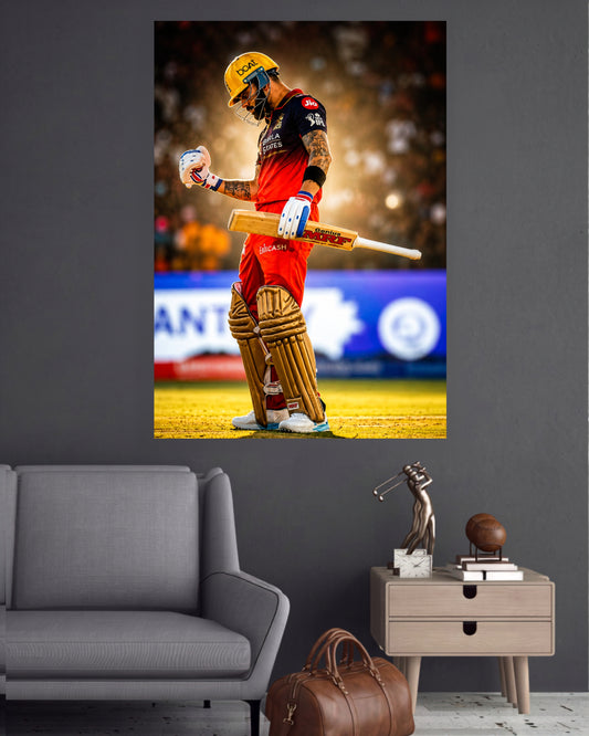 Virat Kohli | RCB Cricket Wall Poster | 1 Poster