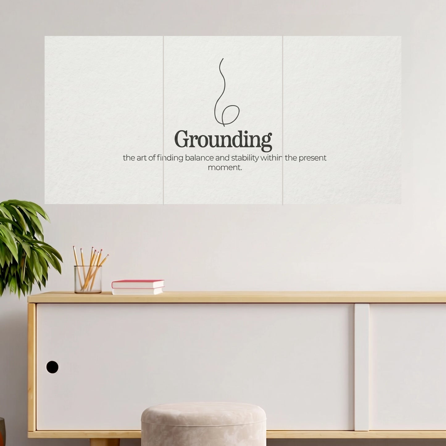 Grounding & Inner Balance | Mindfulness Quote  | 3 Posters
