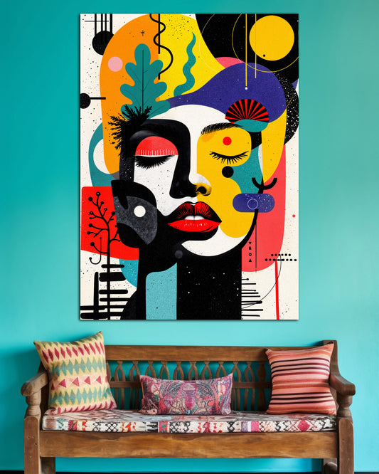 Abstract Face | Modern Art Wall Poster | 1 Poster