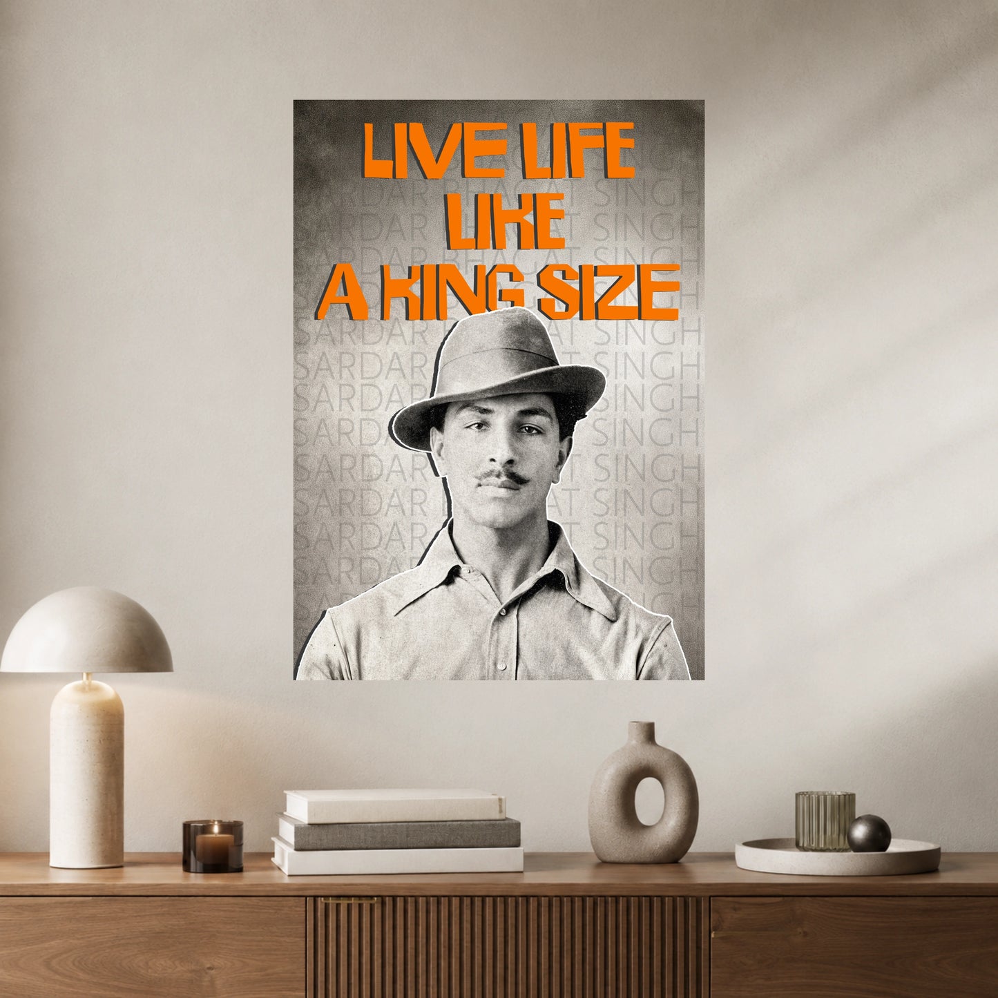 Bhagat Singh | Inspirational Freedom Fighter Art | 1 Poster