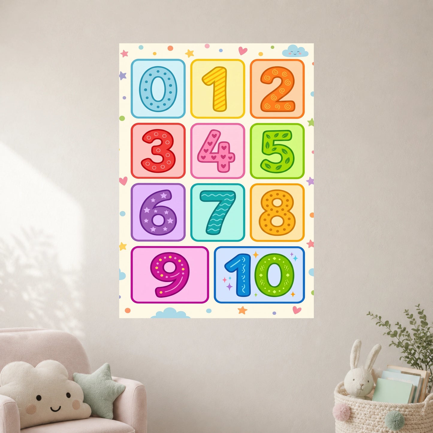 Numbers Learning | Kids Wall Poster | 1 Poster