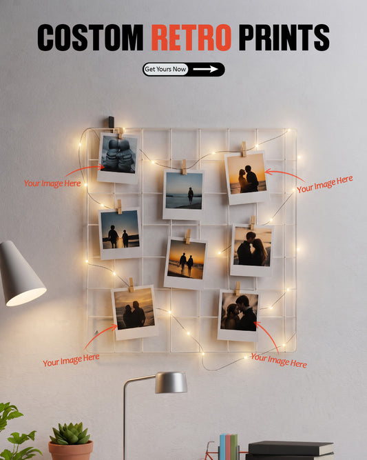 Custom Retro Prints | Upload Your Own Photos | Personalized Polaroid Style Photo Prints