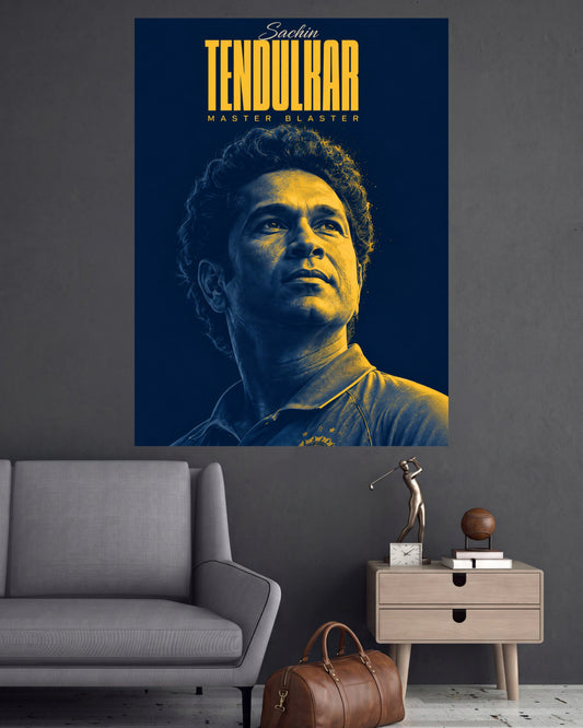 Sachin Tendulkar | Master Blaster Indian Cricket Wall Poster | 1 Poster
