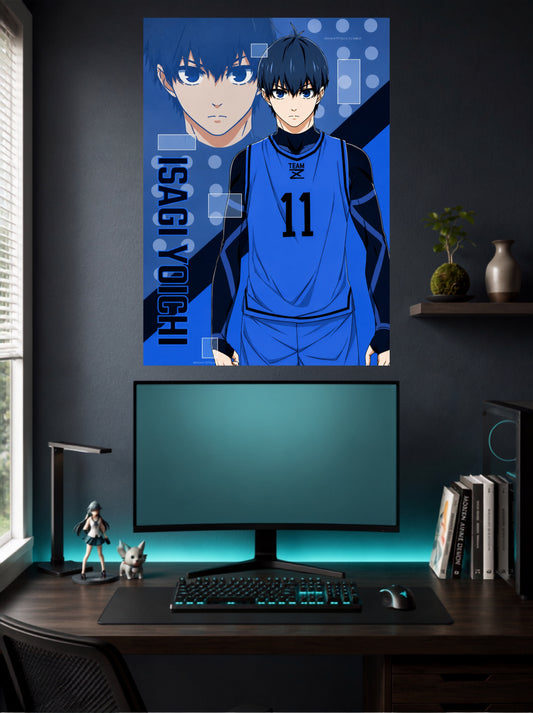 Isagi Yoichi | Blue Lock Team Z Anime Football Wall Poster | 1 Poster