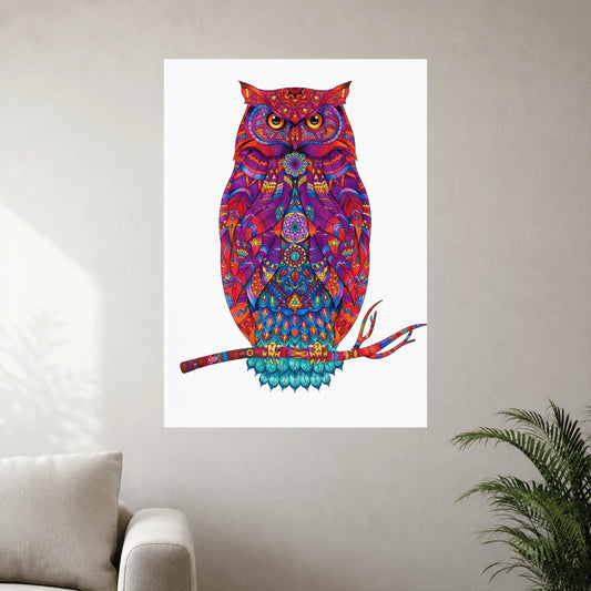 Colorful Owl Wall Poster | 1 Poster