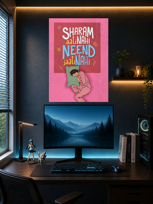 Sharam Aati Nahi | Motivational Wall Poster | 1 Poster