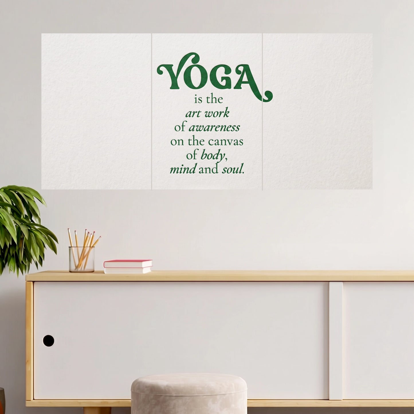 Yoga Body Mind & Soul | Inspirational Quote | 3 Posters