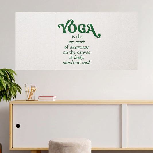 Yoga Body Mind & Soul | Inspirational Quote | 3 Posters