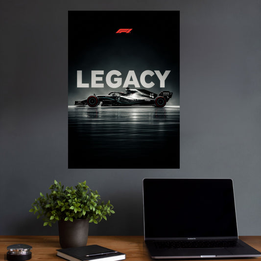F1 Legacy | Formula Racing Car Wall Poster | 1 Poster