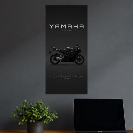 Yamaha YZF-R6 Superbike | Motorcycle Wall Poster | 3  Poster