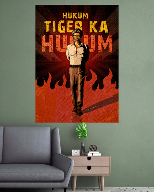 Rajinikanth | Hukum Tiger Ka Hukum Wall Poster | 1 Poster