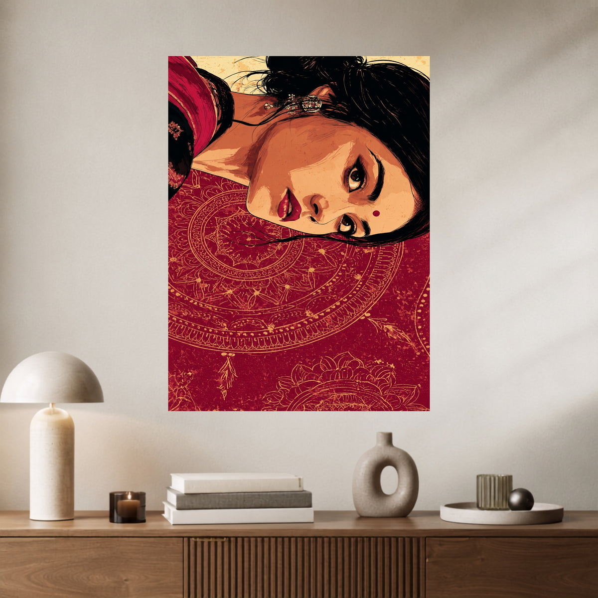 Indian Woman | Traditional Desi Aesthetic Wall Poster | 1 Poster