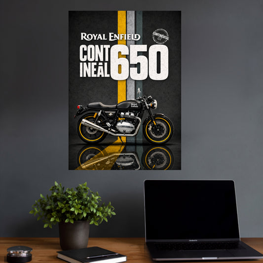Royal Enfield Continental GT 650 | Motorcycle Wall Poster | 1 Poster