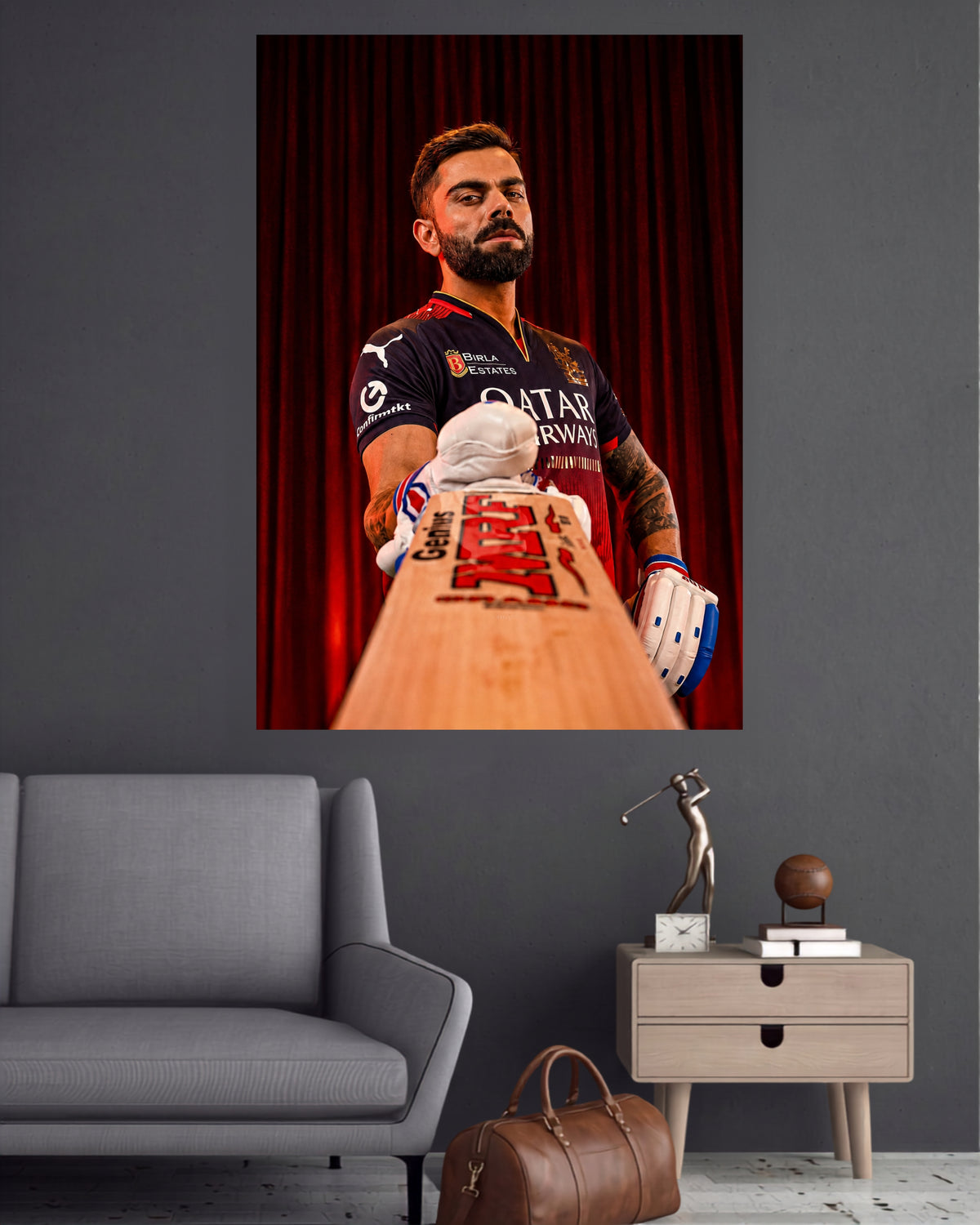 Virat Kohli | RCB Cricket Wall Poster | 1 Poster