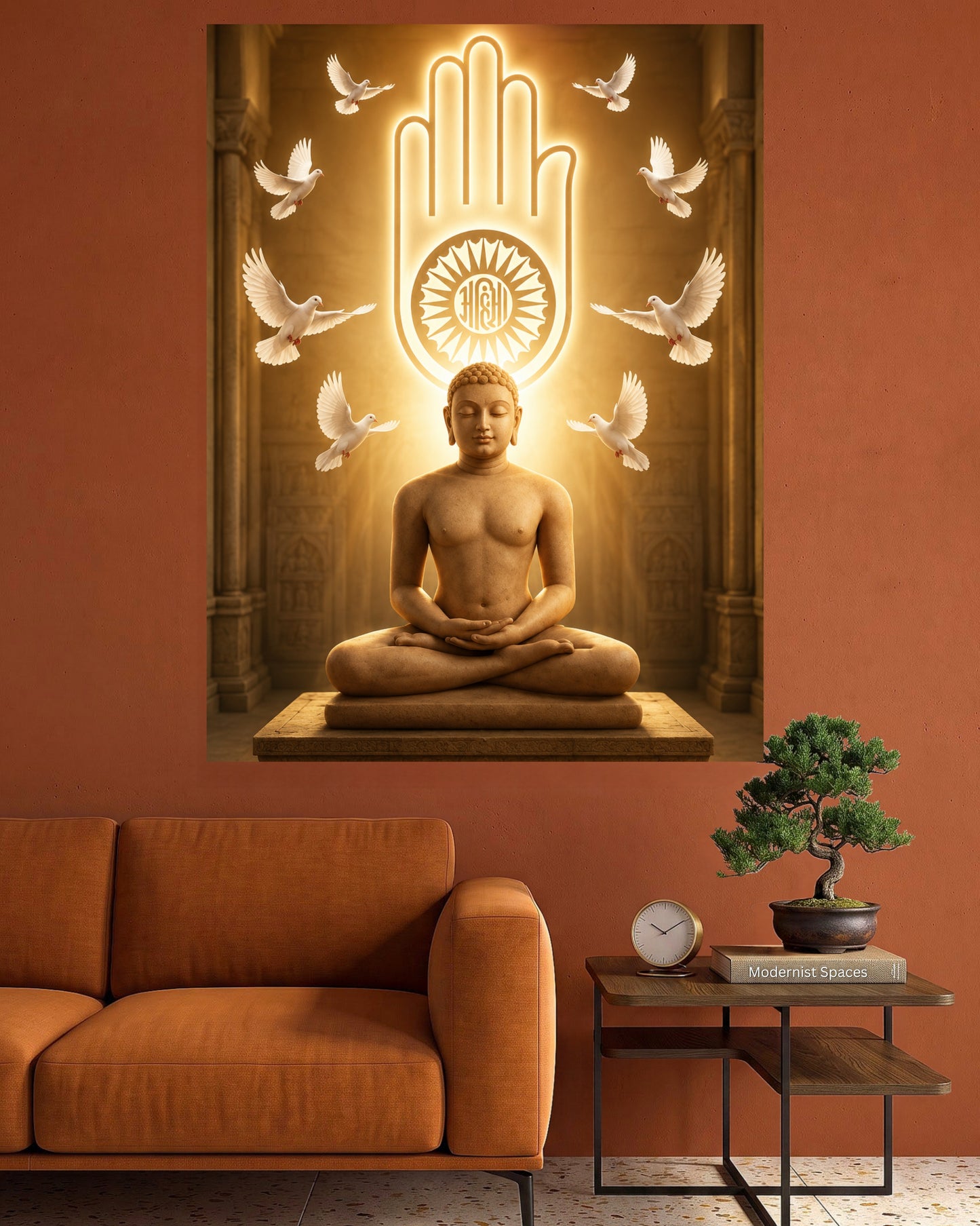 Ahimsa Meditation | Divine Spiritual Art Poster | 1 Poster