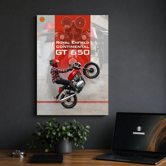 Royal Enfield GT 650 | Stunt Bike Poster
