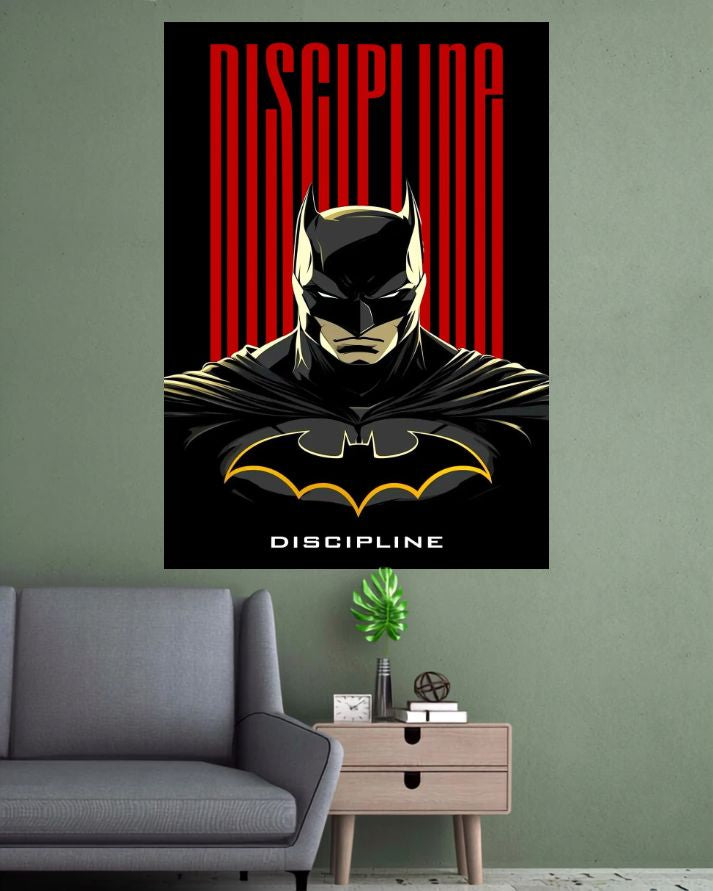 Batman Discipline | Superhero Movie Wall Poster | 1 Poster