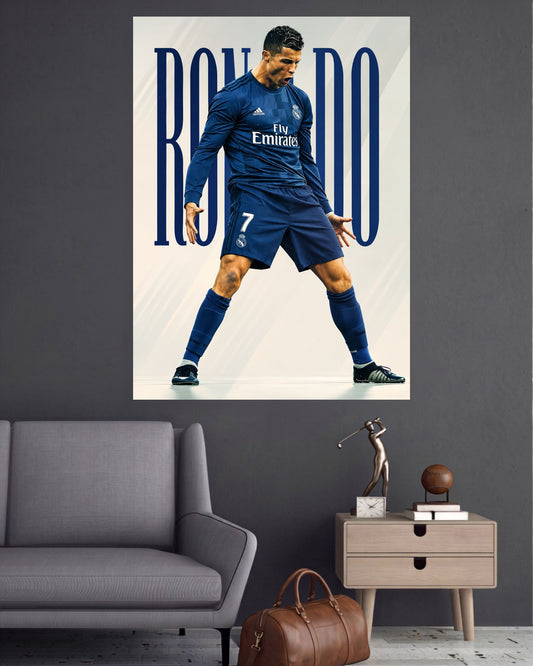 Ronaldo 7 | Real Madrid Football Celebration Wall Poster | 1 Poster