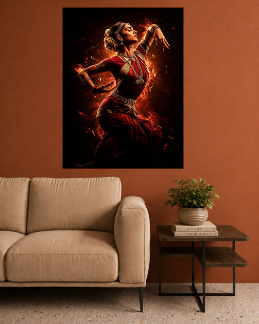 Indian Classical Dancer | Traditional Dance Wall Poster | 1 Poster