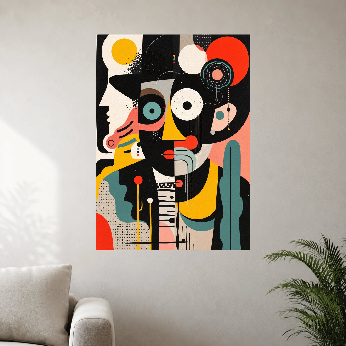 Abstract Faces Wall Poster | 1 Poster