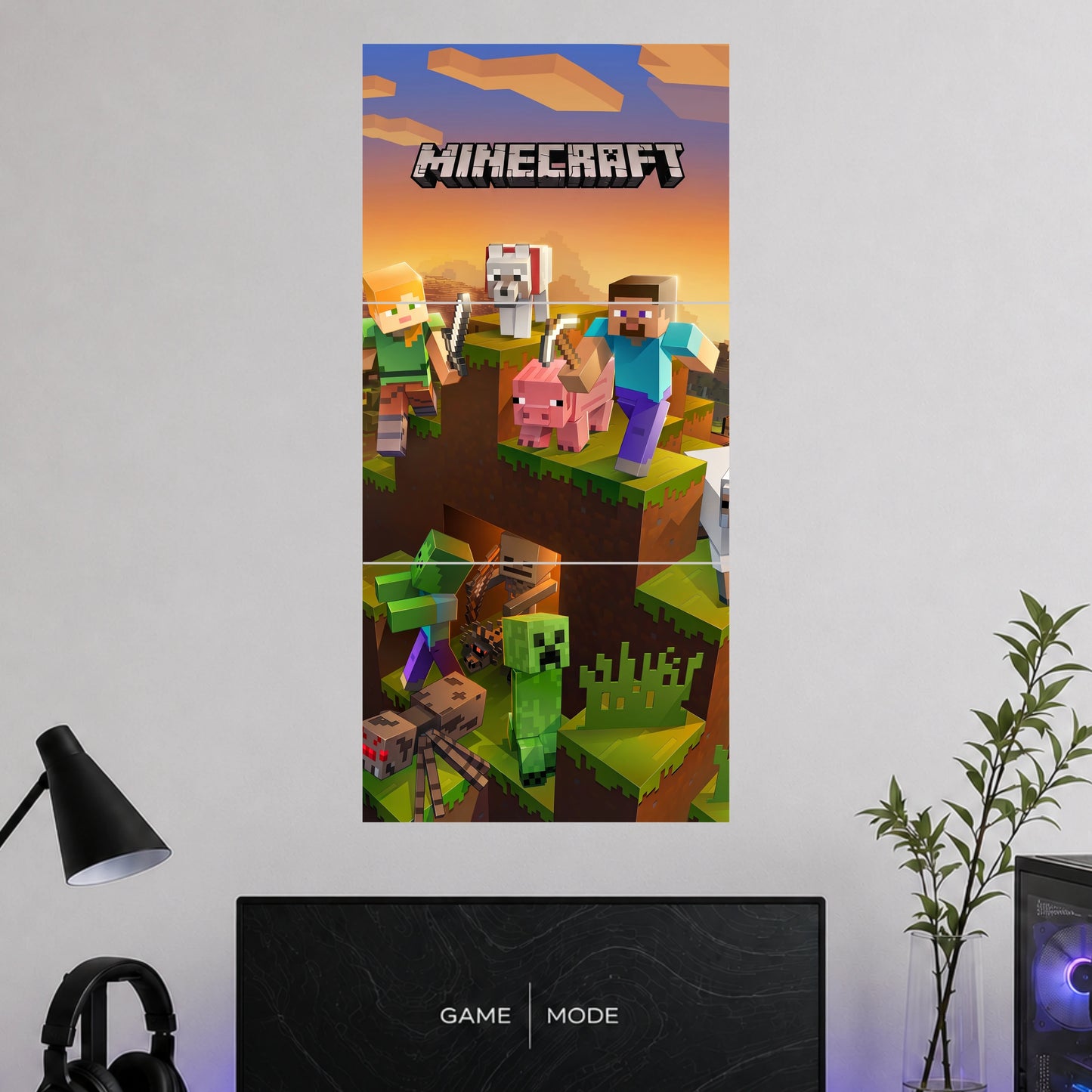 Minecraft Adventure Characters | Gaming Wall Poster |3 Posters