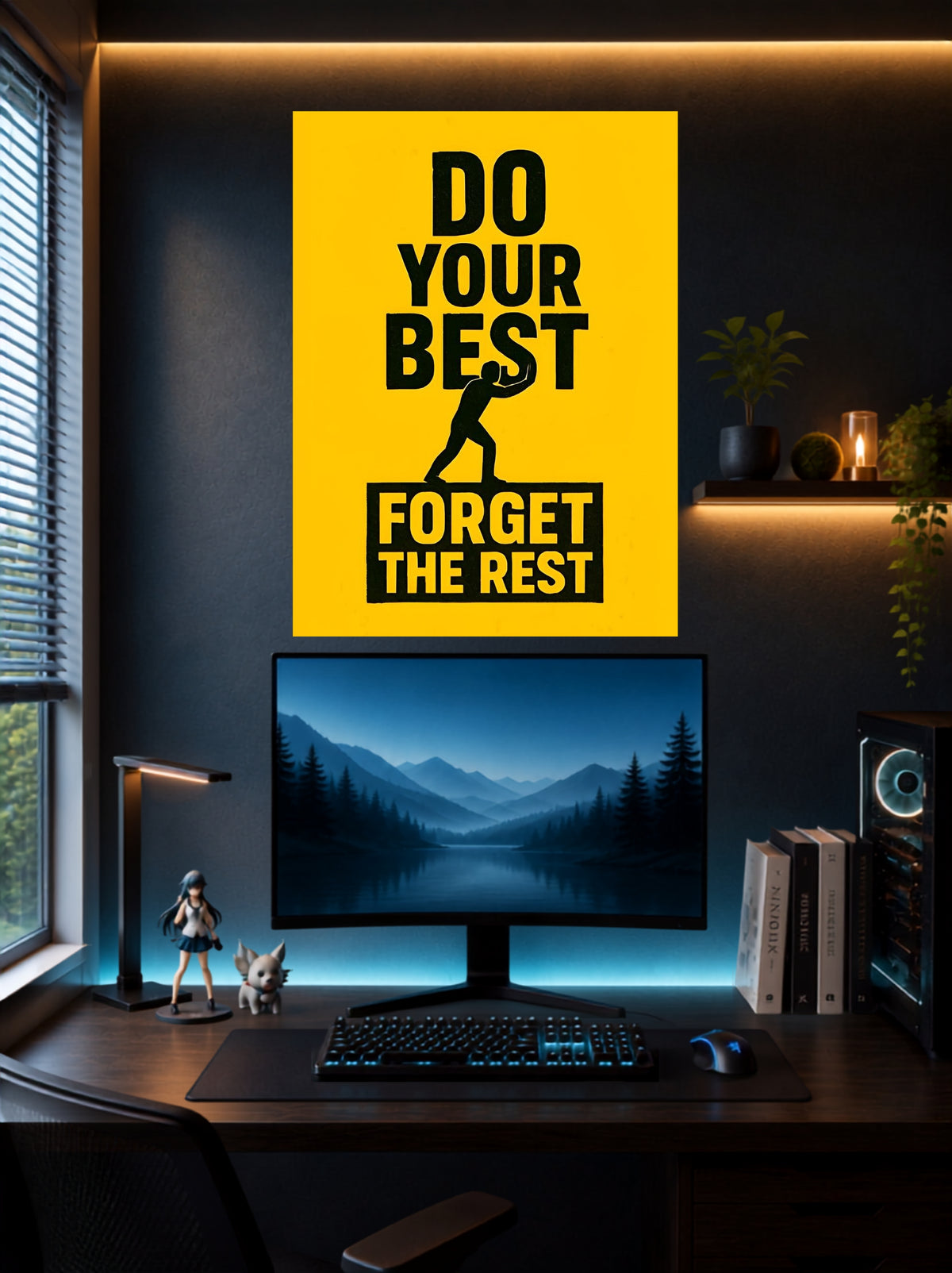 Do Your Best Forget the Rest | Quote Wall Poster | 1 Poster