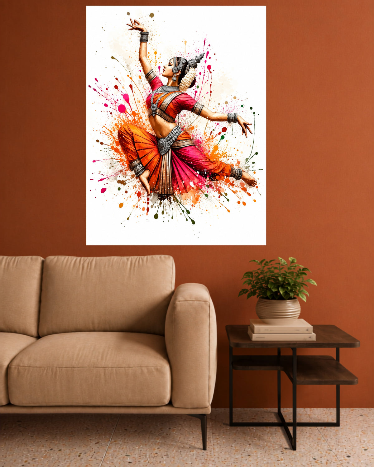 Indian Classical Dancer | Vibrant Dance Wall Poster | 1 Poster