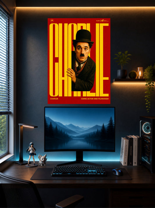 Charlie Chaplin | Vintage Cinema Wall Poster | 1 Poster