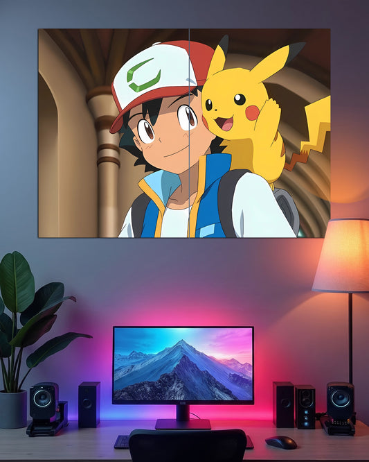 Ash & Pikachu | Pokémon Wall Poster | 2 Posters