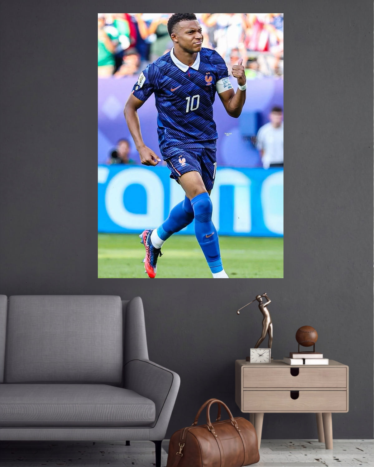 Kylian Mbappé 10 | France Football Action Wall Poster | 1 Poster