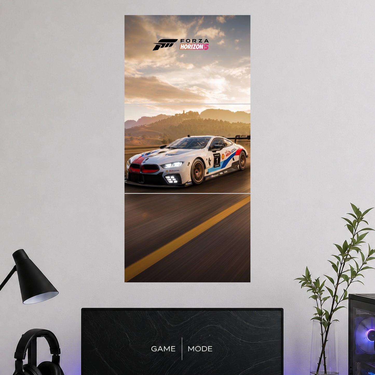 Forza Horizon 5 BMW Racing Car | Gaming Wall Poster |  3 Posters