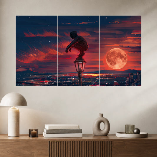 Moonlight Cityscape | Aesthetic Wall Poster | 3 Poster