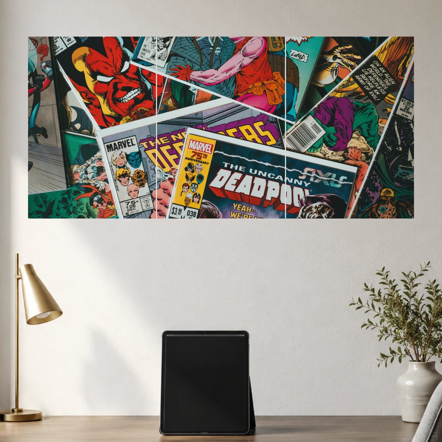 Marvel Comic Book Collage | Superhero Wall Poster |  3 Posters
