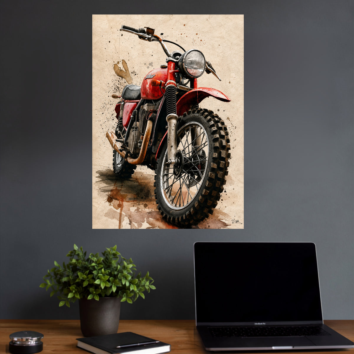 Vintage Scrambler | Classic Motorcycle Wall Poster | 1 Poster