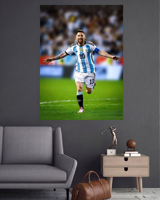 Messi 10 Celebration | Argentina Football Wall Poster | 1 Poster